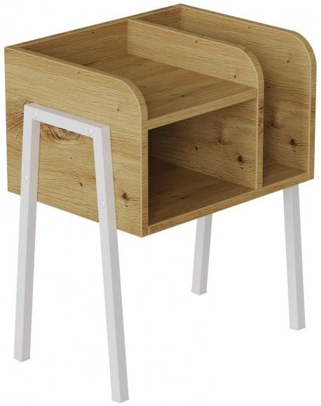 Тумба модульна Ferrum-decor Амелі 540x450x320 метал Білий ДСП Дуб Дуб Артизан 16 мм (FRD-103016) Тумба модульна Ferrum-decor Амелі 540x450x320 метал Білий ДСП Дуб Дуб Артизан 16 мм (FRD-103016)