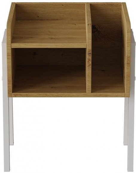 Тумба модульна Ferrum-decor Амелі 540x450x320 метал Білий ДСП Дуб Дуб Артизан 16 мм (FRD-103016) Тумба модульна Ferrum-decor Амелі 540x450x320 метал Білий ДСП Дуб Дуб Артизан 16 мм (FRD-103016)