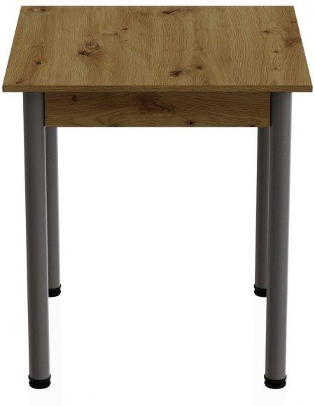 Стіл кухонний Ferrum-decor Агата 75x90x90 Сірий ДСП Дуб Артизан 16мм (FRD-105683)