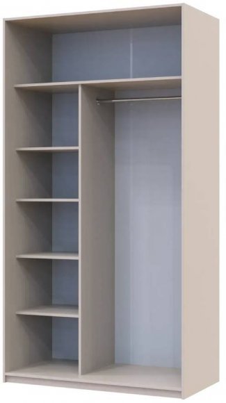 Шафа-купе Doros Сіті Лайт Кашемір 2 дзеркала 120х60х225 (80736341) Шафа-купе Doros Сіті Лайт Кашемір 2 дзеркала 120х60х225 (80736341)