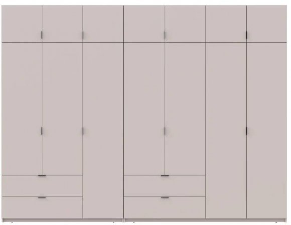 Шафа для одягу Doros Лукас Кашемір 3+4 ДСП 315х50х240 DRS-011719 (42005136) Шафа для одягу Doros Лукас Кашемір 3+4 ДСП 315х50х240 DRS-011719 (42005136)