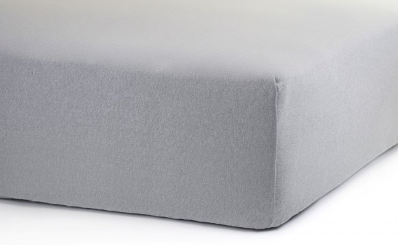 Простирадло на резинці Софт Найт сіра трикотаж 160х200 см Простирадло на резинці Софт Найт сіра трикотаж 160х200 см