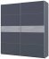 Шафа-купе двохдверна Doros G-Caiser 220х60х240 см Графіт/Бетон (DRS-011231) Шафа-купе двохдверна Doros G-Caiser 220х60х240 см Графіт/Бетон (DRS-011231)