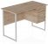 Комп'ютерний стіл Ferrum-decor Гаррі 75x120x70 білий ДСП Дуб Сан-Марино 16мм (FRD-101004)