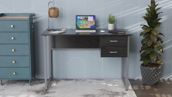 Комп'ютерний стіл Ferrum-decor Гаррі 75x120x70 білий ДСП Дуб Сан-Марино 16мм (FRD-101004)