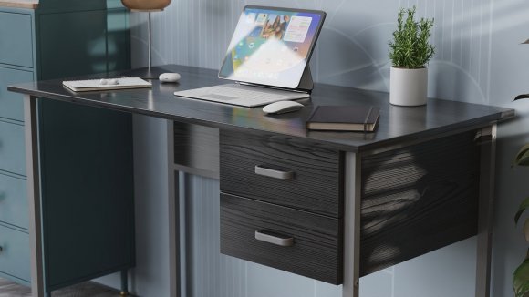 Комп'ютерний стіл Ferrum-decor Гаррі 75x120x70 білий ДСП Дуб Сан-Марино 16мм (FRD-101004)