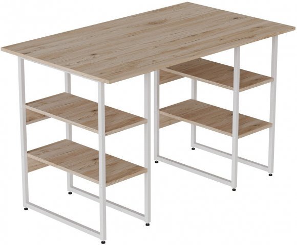 Комп'ютерний стіл Ferrum-decor Карен 75x120x70 білий ДСП Дуб Сан-Марино 32мм (FRD-102284) Комп'ютерний стіл Ferrum-decor Карен 75x120x70 білий ДСП Дуб Сан-Марино 32мм (FRD-102284)