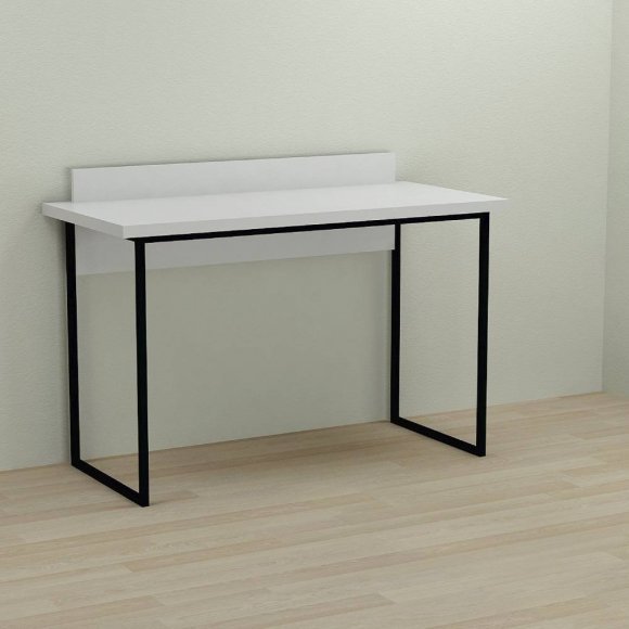 Письмовий стіл Ferrum-decor Скай 76x120x70 чорний ДСП Біле 32мм (FRD-103656)
