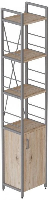 Етажерка 4/34 Ferrum-decor Серії Конект з тумбою 179x34x28 Сірий ДСП Сан-Марино (FRD-104478)