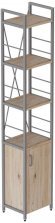 Етажерка 4/34 Ferrum-decor Серії Конект з тумбою 179x34x28 Сірий ДСП Сан-Марино (FRD-104478)