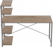 Комп'ютерний стіл Ferrum-decor Джек 75x140x70 Сірий ДСП Дуб Сан-Марино (FRD-105417)