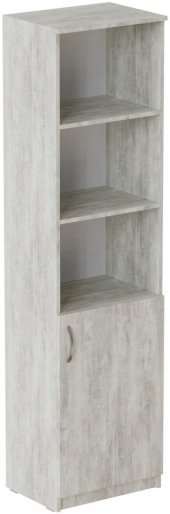 Пенал Анжело Ferrum-decor на 4 полиці з 1 дверима 1900x500x380 ДСП Бетон 16 мм (FRD-104953)