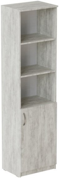 Пенал Анжело Ferrum-decor на 4 полиці з 1 дверима 1900x500x380 ДСП Бетон 16 мм (FRD-104953)