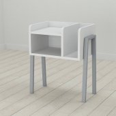 Тумба модульна Ferrum-decor Амелі 540x450x320 метал Сірий ДСП Біле 16 мм (FRD-103017)