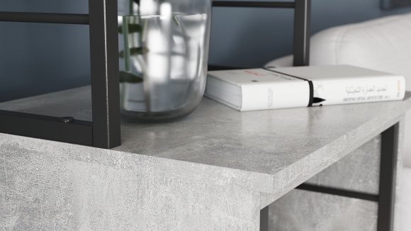Стіл-тумба трансформер Смарт 3/1 з етажеркою Ferrum-decor 1430x1450x500 Чорний метал ДСП Бетон 16 мм (FRD-105115) Стіл-тумба трансформер Смарт 3/1 з етажеркою Ferrum-decor 1430x1450x500 Чорний метал ДСП Бетон 16 мм (FRD-105115)