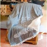 Плед-накидка 130х170 см см Mountain Magic Throw чорно-білий