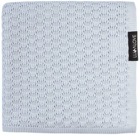 Плед плетений Butterfly 90x90 см Baby Blue lullalove-0161 Плед плетений Butterfly 90x90 см Baby Blue lullalove-0161