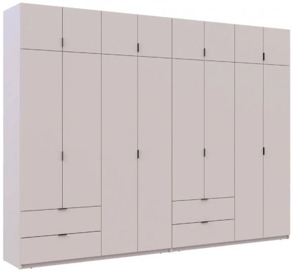 Шафа для одягу Doros Лукас Кашемір 4+4 ДСП 320х50х240 DRS-011720 (42005128) Шафа для одягу Doros Лукас Кашемір 4+4 ДСП 320х50х240 DRS-011720 (42005128)
