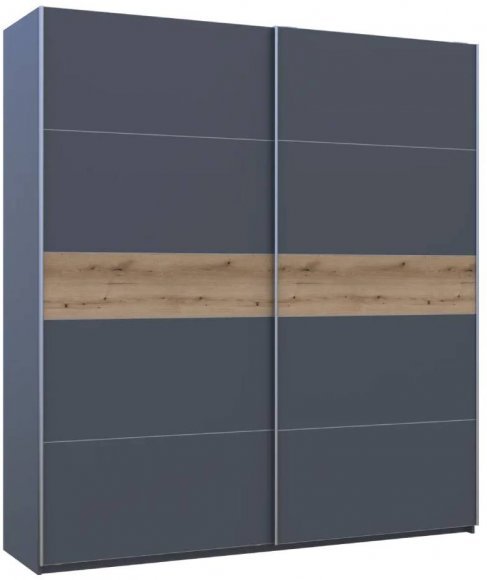 Шафа-купе двохдверна Doros G-Caiser 220х60х240 см Графіт/Дуб евок (DRS-011232) Шафа-купе двохдверна Doros G-Caiser 220х60х240 см Графіт/Дуб евок (DRS-011232)