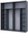 Шафа-купе двохдверна Doros G-Caiser 220х60х240 см Графіт/Дуб евок (DRS-011232) Шафа-купе двохдверна Doros G-Caiser 220х60х240 см Графіт/Дуб евок (DRS-011232)