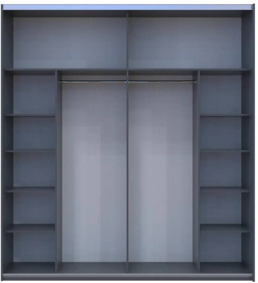 Шафа-купе двохдверна Doros G-Caiser 220х60х240 см Графіт/Дуб евок (DRS-011232) Шафа-купе двохдверна Doros G-Caiser 220х60х240 см Графіт/Дуб евок (DRS-011232)