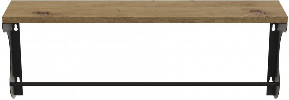 Полиця настінна Ferrum-decor Юзібі 270x600x150 метал Чорний ДСП Дуб Артизан 16 мм (FRD-102679) Полиця настінна Ferrum-decor Юзібі 270x600x150 метал Чорний ДСП Дуб Артизан 16 мм (FRD-102679)