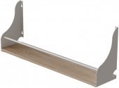 Полиця настінна Ferrum-decor Ізі 260x500x150 метал Білий ДСП Дуб Сан-Марино 16 мм (FRD-102913)