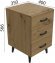 Тумба Віва 3 на конусних ніжках Ferrum-decor 56,5x35x40 Чорний метал ДСП Дуб Артизан 16 мм (FRD-106824) Тумба Віва 3 на конусних ніжках Ferrum-decor 56,5x35x40 Чорний метал ДСП Дуб Артизан 16 мм (FRD-106824)