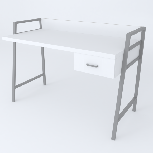 Письмовий стіл Ferrum-decor 750x1000x600 Сірий метал ДСП Біле 32 мм (FRD-103429) Письмовий стіл Ferrum-decor 750x1000x600 Сірий метал ДСП Біле 32 мм (FRD-103429)