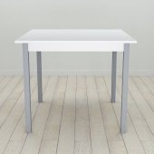 Стіл кухонний Ferrum-decor Дієго 75x70x70 Сірий ДСП Біле 16мм (FRD-106296)