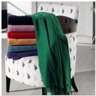 Плед бавовняний Kalispell синій 160х230 см