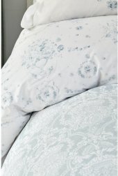 Набір постіль з покривалом Quatre delux tiffany бірюзовий євро 200х220 см Набір постіль з покривалом Quatre delux tiffany бірюзовий євро 200х220 см