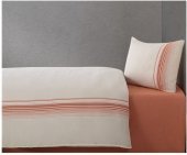 Постільна білизна Elisa cinnamon кориця євро 200х220 см