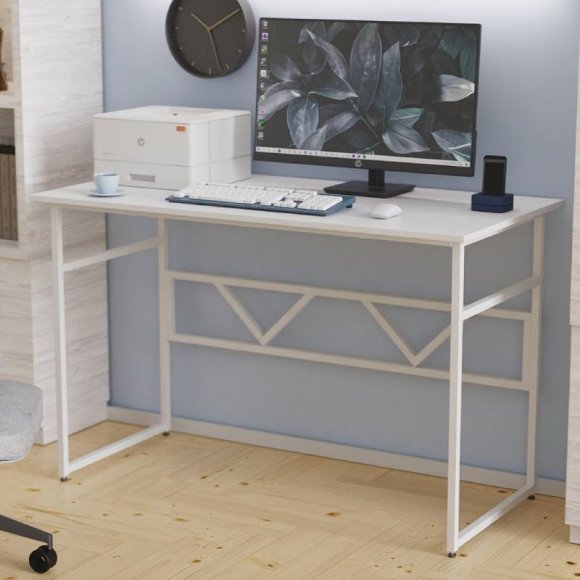 Письмовий стіл Ferrum-decor Раян 75x120x60 білий ДСП Біле 16мм (FRD-101131)