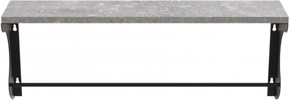 Полиця настінна Ferrum-decor Юзібі 270x600x150 метал Чорний ДСП Бетон 16 мм (FRD-102680) Полиця настінна Ferrum-decor Юзібі 270x600x150 метал Чорний ДСП Бетон 16 мм (FRD-102680)