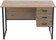 Комп'ютерний стіл Ferrum-decor Гаррі 75x120x60 чорний ДСП Дуб Сан-Марино 16мм (FRD-103534)