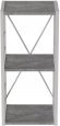 Етажерка 3/34 Ferrum-decor Серії Конект 73x34x28 чорний ДСП Бетон 16мм (FRD-104291)