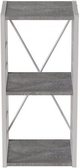 Етажерка 3/34 Ferrum-decor Серії Конект 73x34x28 чорний ДСП Бетон 16мм (FRD-104291)