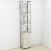Етажерка 4/34 Ferrum-decor Серії Конект із тумбою 179x34x28 Сірий ДСП Сонома (FRD-104480)