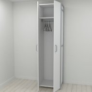 Шафа Гардероб Уні секція 6 серії Конект Ferrum-decor 220x60x50см Сірий метал ДСП Білий 16 мм (FRD-104575) Шафа Гардероб Уні секція 6 серії Конект Ferrum-decor 220x60x50см Сірий метал ДСП Білий 16 мм (FRD-104575)
