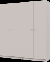 Комплект шаф для одягу з полицями Doros Промо (2 шт.) 180х48х204 см Кашемір (DRS-011466)