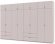 Шафа для одягу Doros Лукас Кашемір 4+4 ДСП 360х50х240 DRS-011722 (42005144) Шафа для одягу Doros Лукас Кашемір 4+4 ДСП 360х50х240 DRS-011722 (42005144)