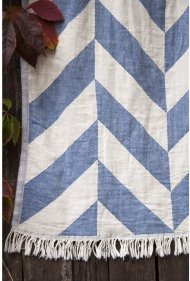 Плед-накидка Fishbone Denim синій 130х180 см 2000022118293