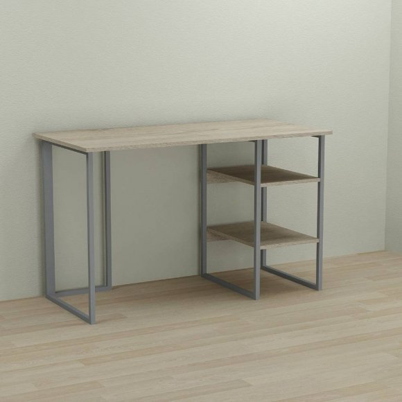 Письмовий стіл Ferrum-decor Кевін 75x140x70 сірий ДСП Дуб Сонома 16мм (FRD-101758) Письмовий стіл Ferrum-decor Кевін 75x140x70 сірий ДСП Дуб Сонома 16мм (FRD-101758)