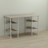 Письмовий стіл Ferrum-decor Карен 75x140x70 білий ДСП Дуб Сонома 16мм (FRD-102287)