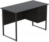Комп'ютерний стіл Ferrum-decor Гаррі 75x120x60 чорний ДСП Сосна Кембра 16мм (FRD-103535) Комп'ютерний стіл Ferrum-decor Гаррі 75x120x60 чорний ДСП Сосна Кембра 16мм (FRD-103535)