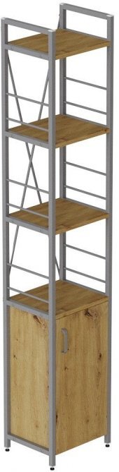 Етажерка 4/34 Ferrum-decor Серії Конект з тумбою 179x34x28 Сірий ДСП Артизан (FRD-104482)
