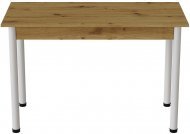 Стіл кухонний Ferrum-decor Беніта 75x120x60 Білий ДСП Дуб Артизан 16мм (FRD-105687) Стіл кухонний Ferrum-decor Беніта 75x120x60 Білий ДСП Дуб Артизан 16мм (FRD-105687)