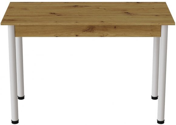 Стіл кухонний Ferrum-decor Беніта 75x120x60 Білий ДСП Дуб Артизан 16мм (FRD-105687)