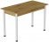 Стіл кухонний Ferrum-decor Беніта 75x120x60 Білий ДСП Дуб Артизан 16мм (FRD-105687)